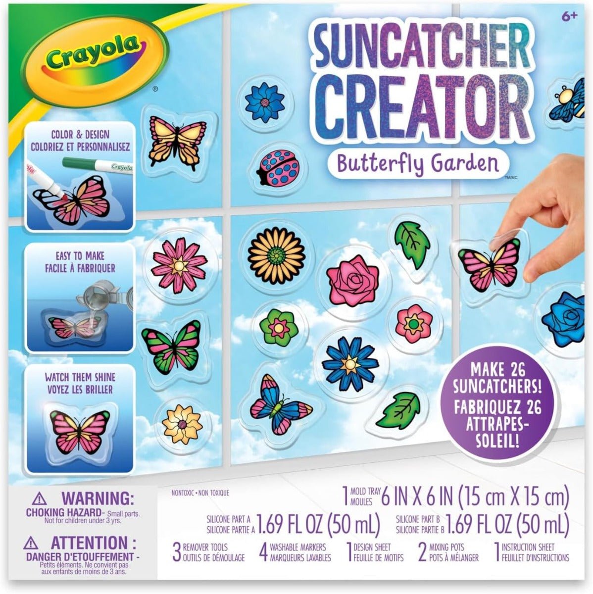 Crayola Suncatcher Creator Butterfly Garden CY74 - 7612 - Colorland Toys
