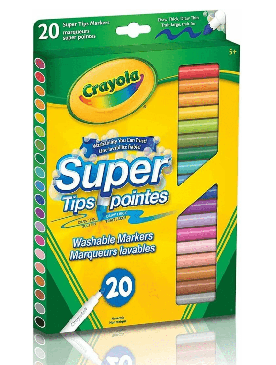 Crayola Super Tips Washable Marker 20 count - Colorland Toys