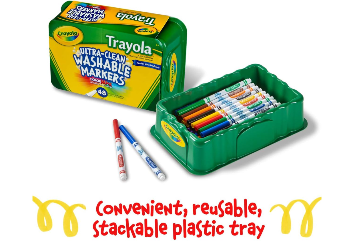 Crayola Trayola Ultra-Clean Washable Markers Fine Line 48ct 58-8214 — image 3