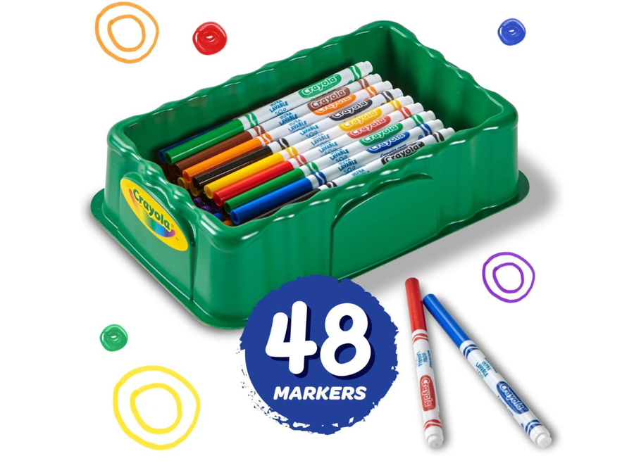 Crayola Trayola Ultra-Clean Washable Markers Fine Line 48ct 58-8214 — image 2