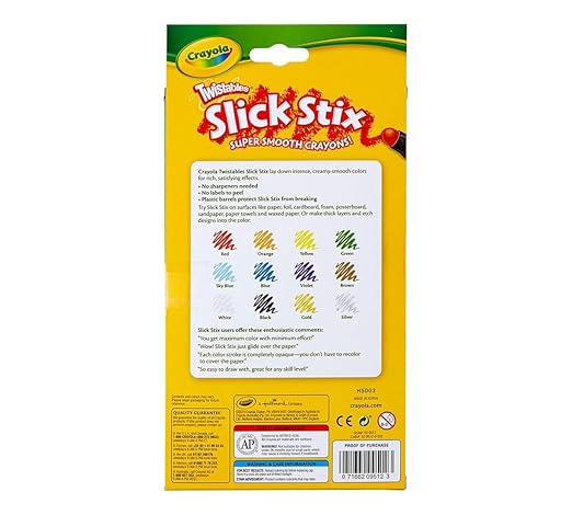 Crayola Twistables Slick Stix 12 ct CY52 - 9512 - Colorland Toys