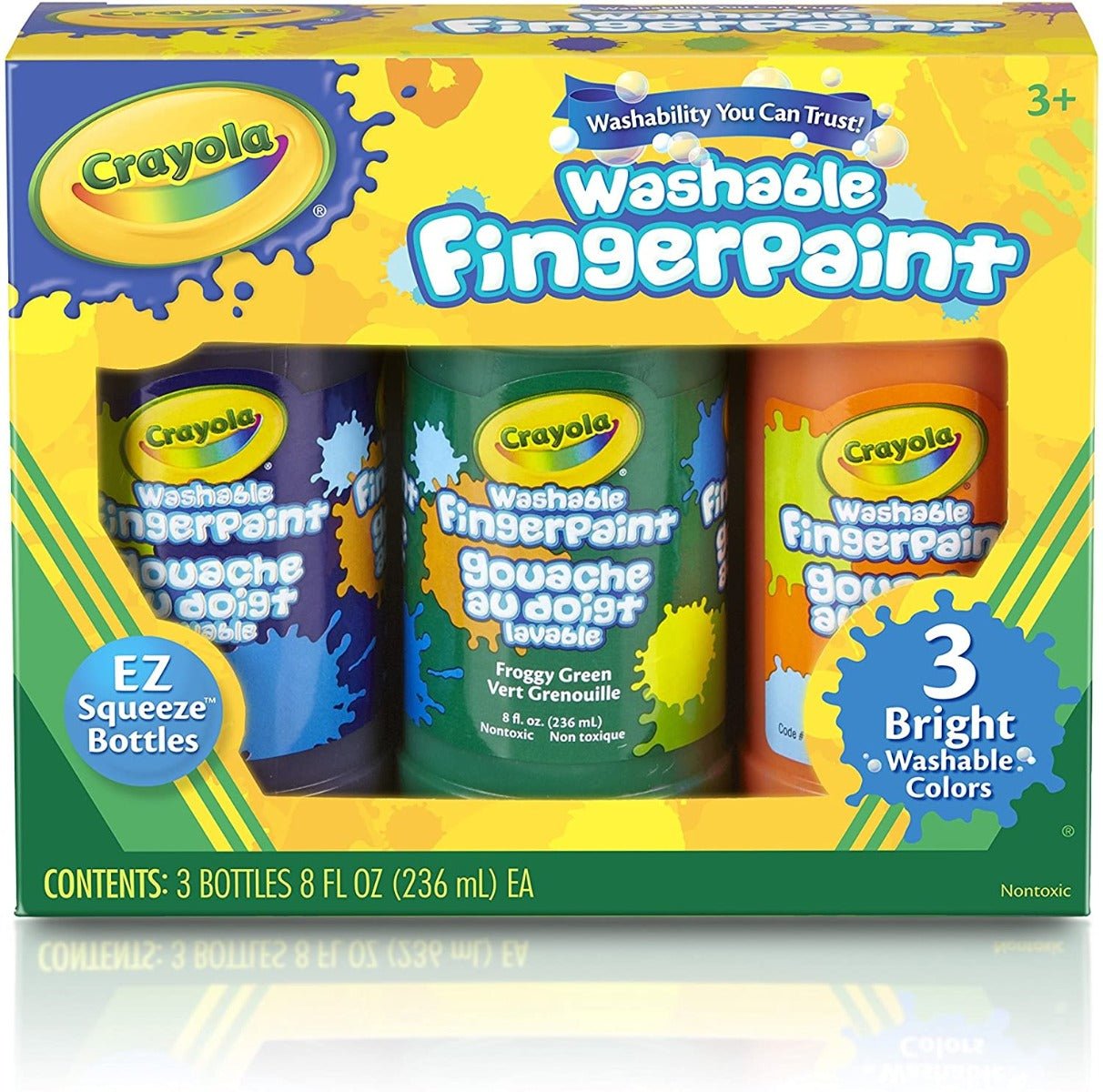 Crayola Washable Finger Paint 3 pack 55 - 1311 - Colorland Toys