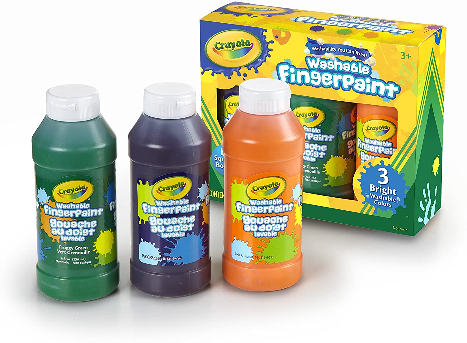 Crayola Washable Finger Paint 3 pack 55 - 1311 - Colorland Toys