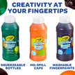 Crayola Washable Fingerpaint Bright Colors 8oz 3ct 55-1311