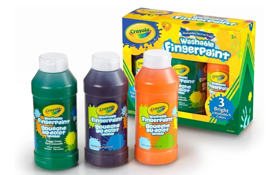 Crayola Washable Fingerpaints Bold Colors 3ct 8oz 55-1310 — image 2