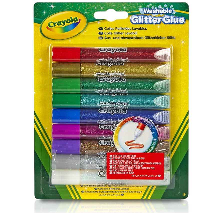 Crayola Washable Glitter Glue 9ct 69 - 3527 - Colorland Toys