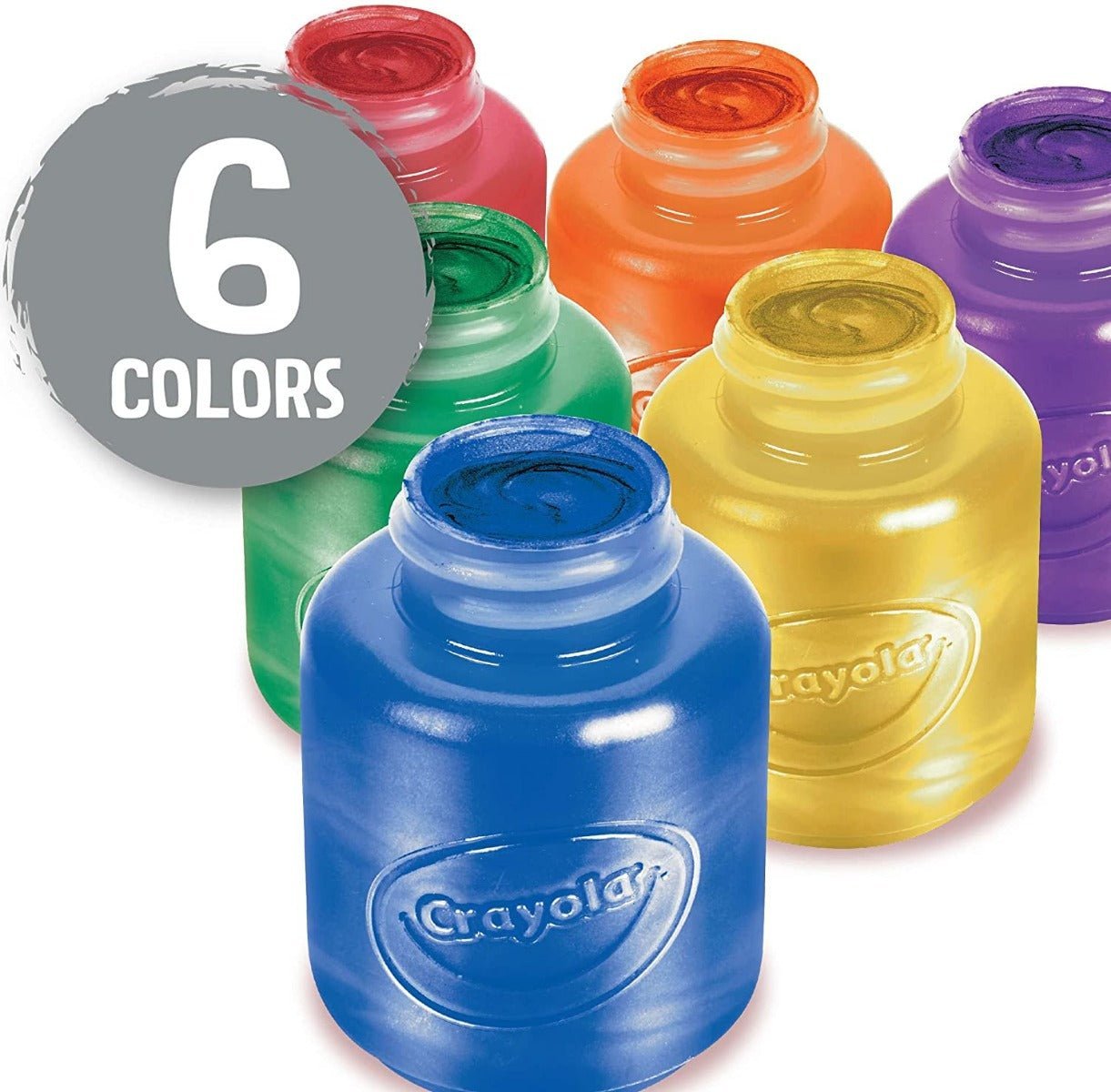 Crayola Washable Kids Paint Metallic 2oz 6ct 54 - 5000 - Colorland Toys