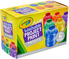 Crayola Washable Kids Paint Metallic 2oz 6ct 54 - 5000 - Colorland Toys