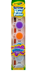 Crayola Washable Kids Paint Pot 6 - Colors with Glitter Set 54 - 0100 - Colorland Toys
