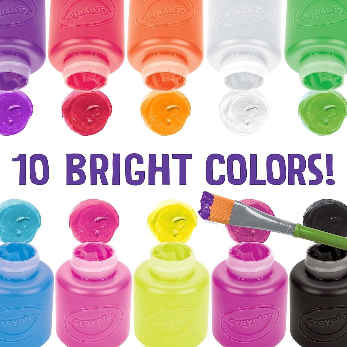 Crayola Washable Neon Paint Set 54 - 2390 - Colorland Toys