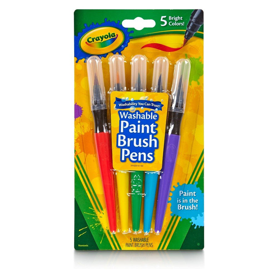 Crayola Washable Paint Brush Pens 5pc CY54-6201 — image 3