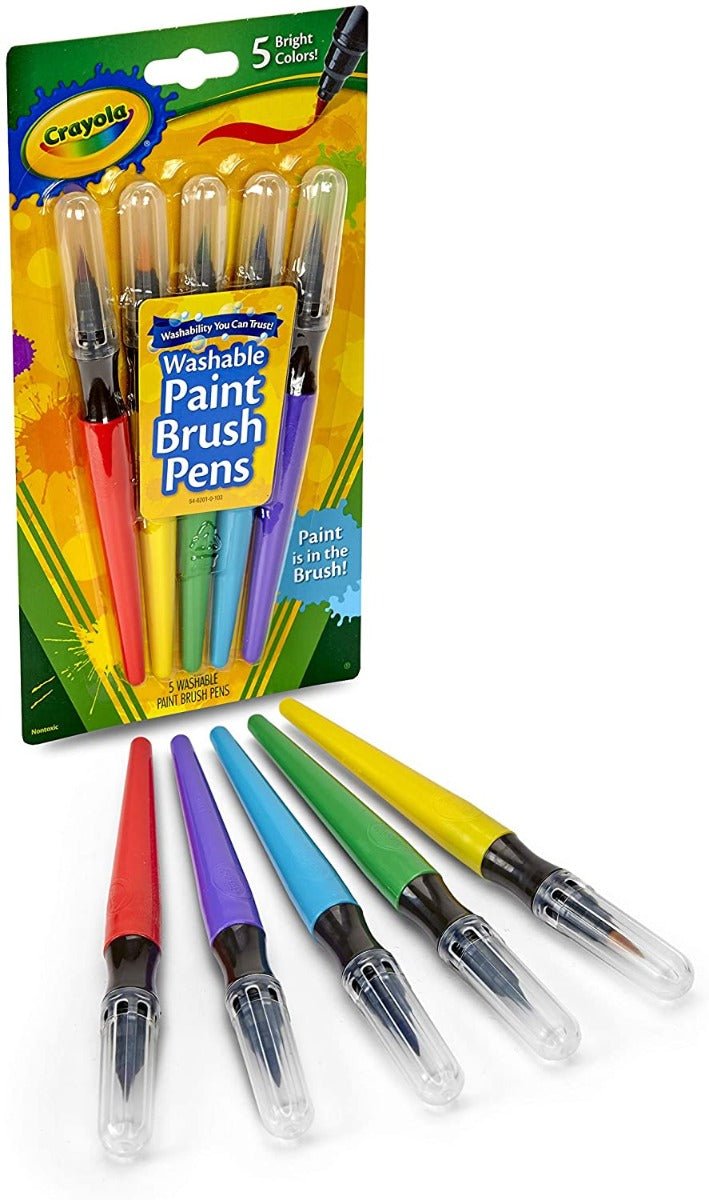 Crayola Washable Paint Brush Pens 5pc CY54-6201 — image 1