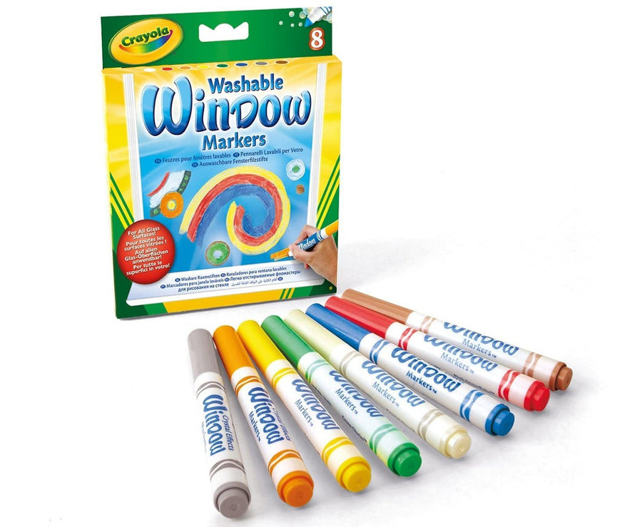 Crayola Washable Window Markers 8ct 58-8165 — image 1