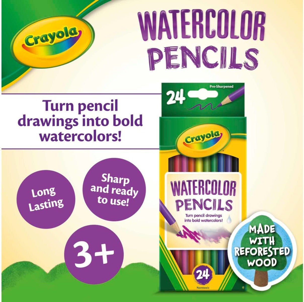Crayola Watercolor Pencils 24ct 68 - 4304 - Colorland Toys