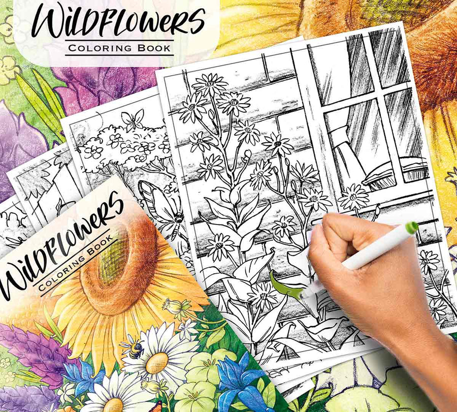Crayola Wildflower Adult Coloring Book 40pages CY04-1135 — image 4