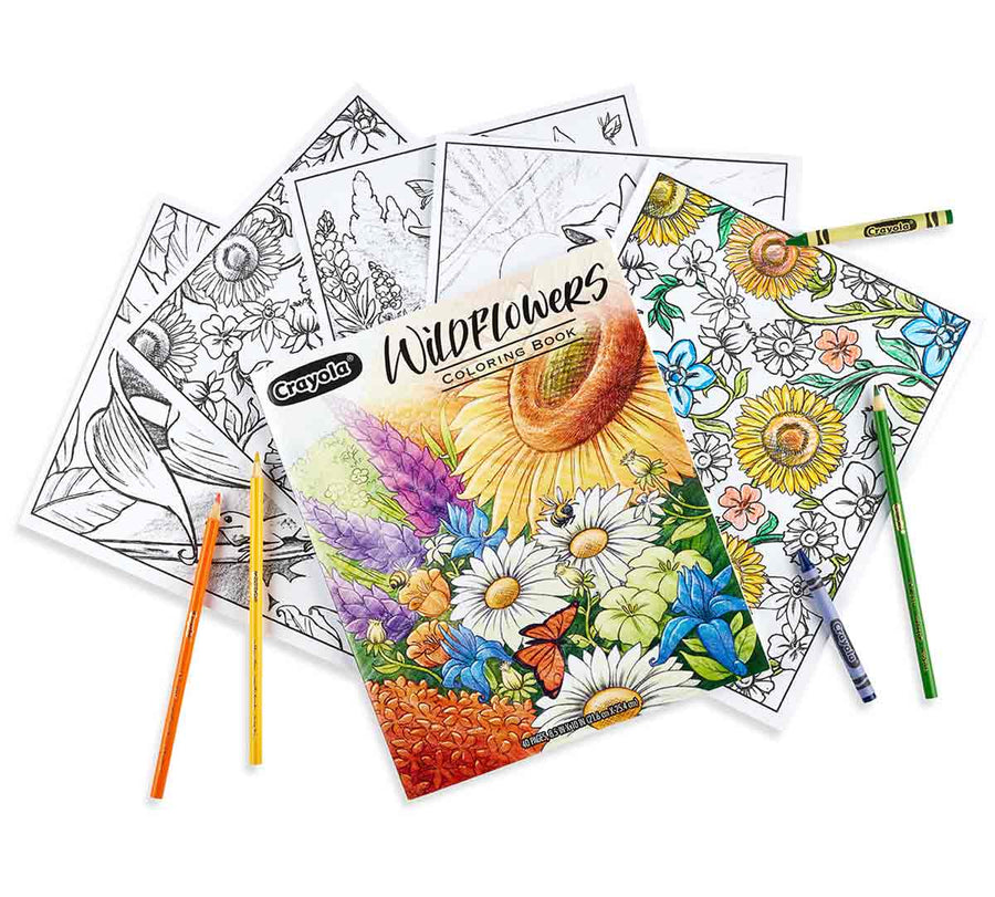 Crayola Wildflower Adult Coloring Book 40pages CY04-1135 — image 2
