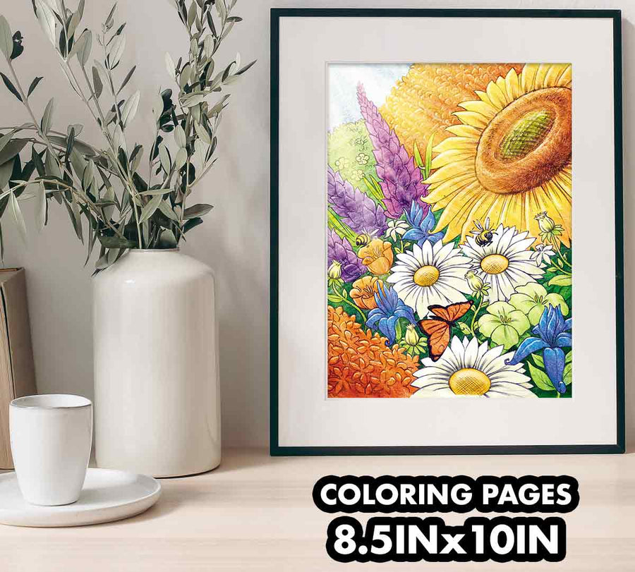 Crayola Wildflower Adult Coloring Book 40pages CY04-1135 — image 7