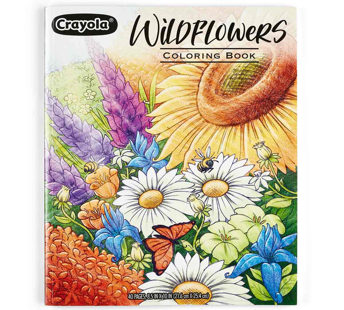 Crayola Wildflower Adult Coloring Book 40pages CY04-1135 — image 1