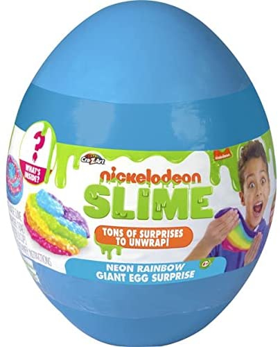 بيضة مفاجأة عملاقة من CraZart Nickelodeon Slime Neon Rainbow CA-19373 — image 1