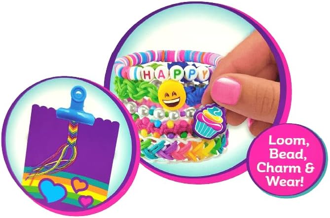 CraZLoom All - in - One Loom Bead And Charm Friendship Studio - Colorland Toys