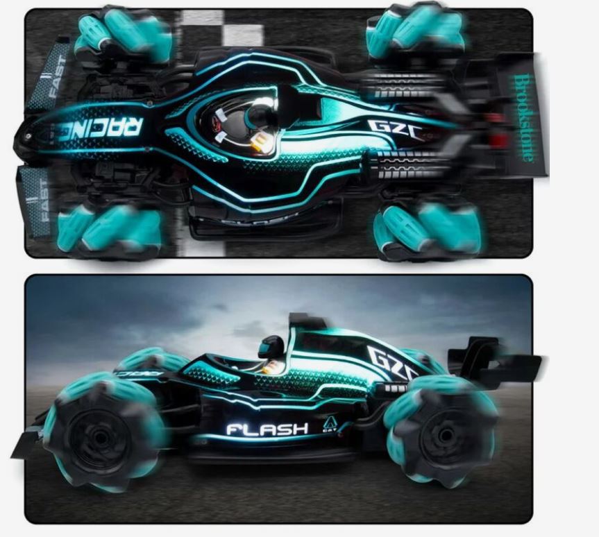Crazon Musical Smoking Racing Car 2.4G Blue 333 - FC22141 - Colorland Toys