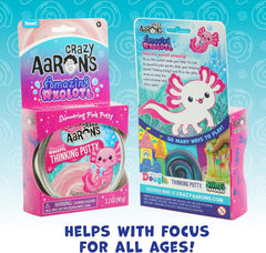 Crazy Aarons Amazing Axolotl Full Size 4 Thinking Putty Tin AX020 - Colorland Toys