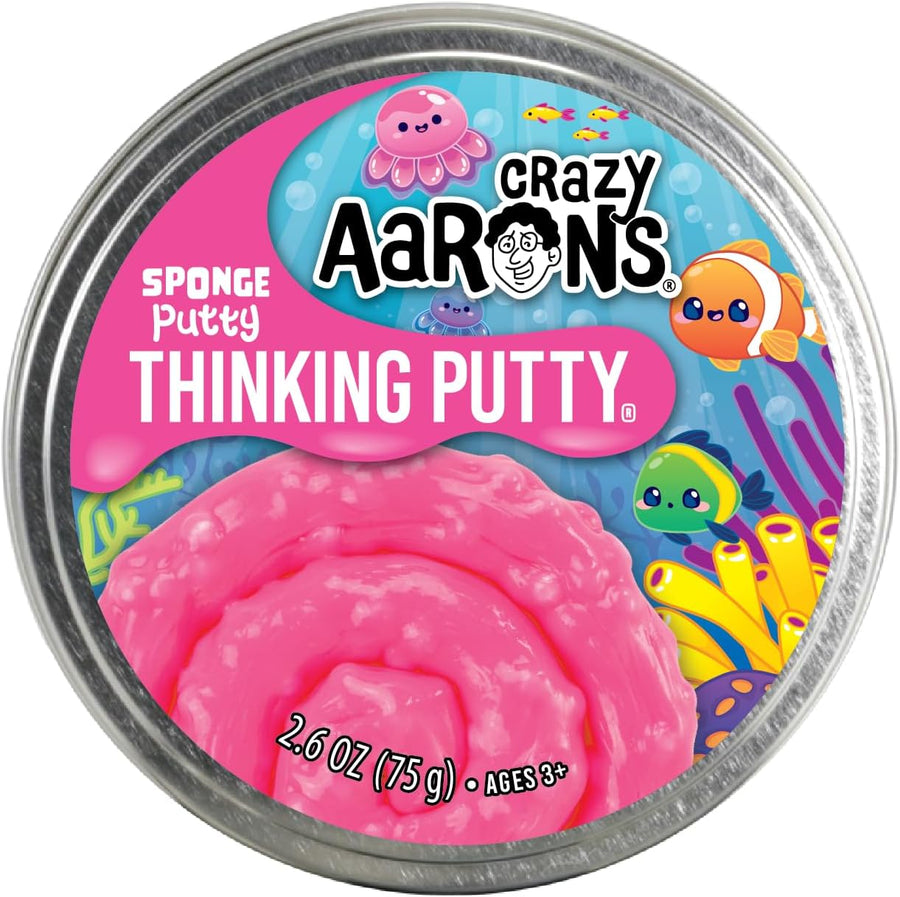 Crazy Aarons Sponge Putty Full Size 4 Thinking Putty Tin OG020