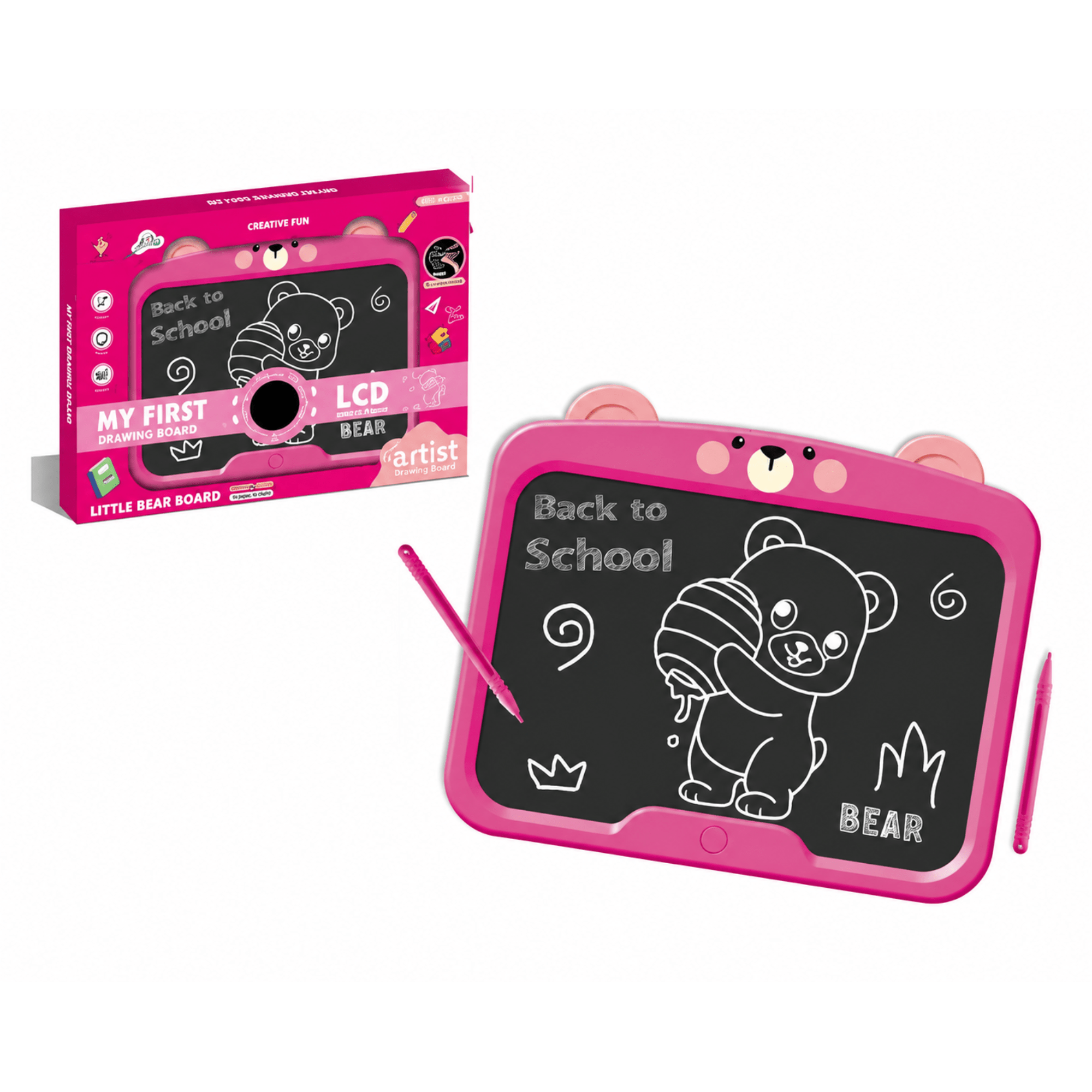 Creative Fun Little Bear Drawing LCD Board 050-72 - Colorland Toys