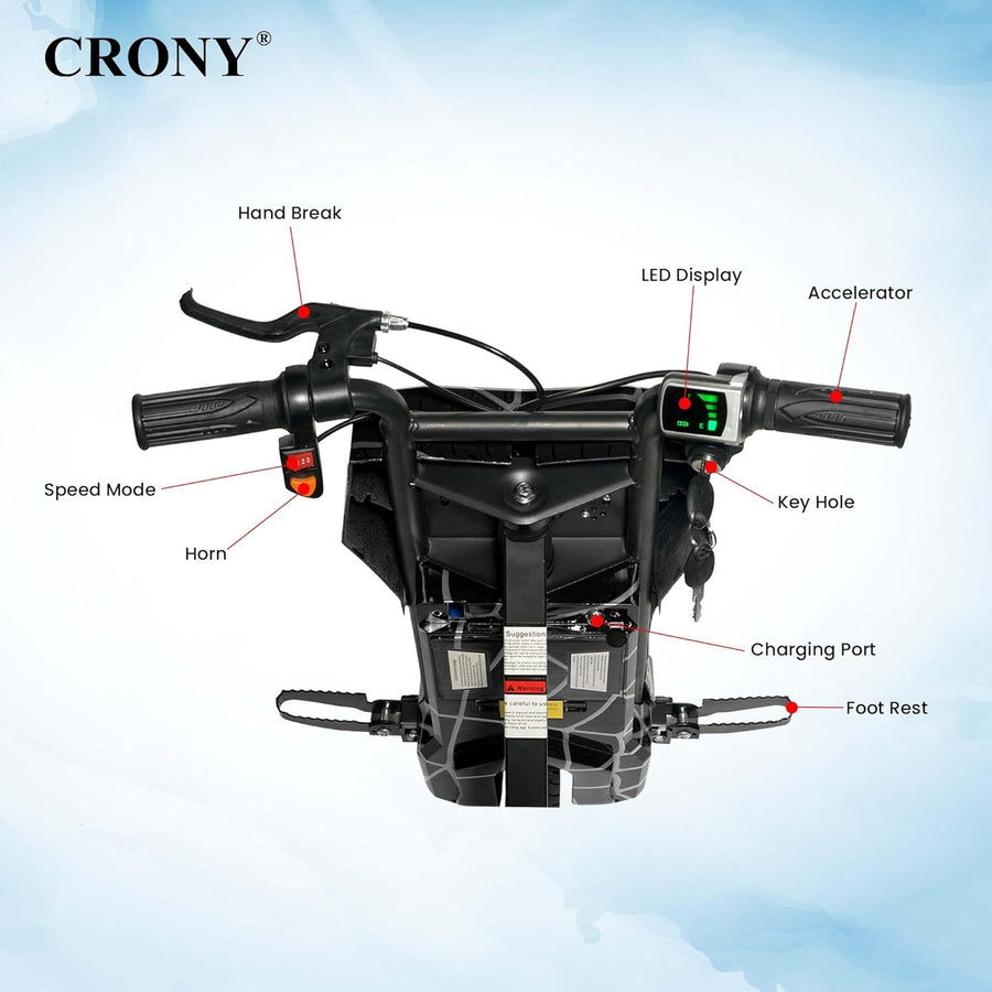 Crony V Type Drift Scooter 36V Black JL009/JL008 — image 5