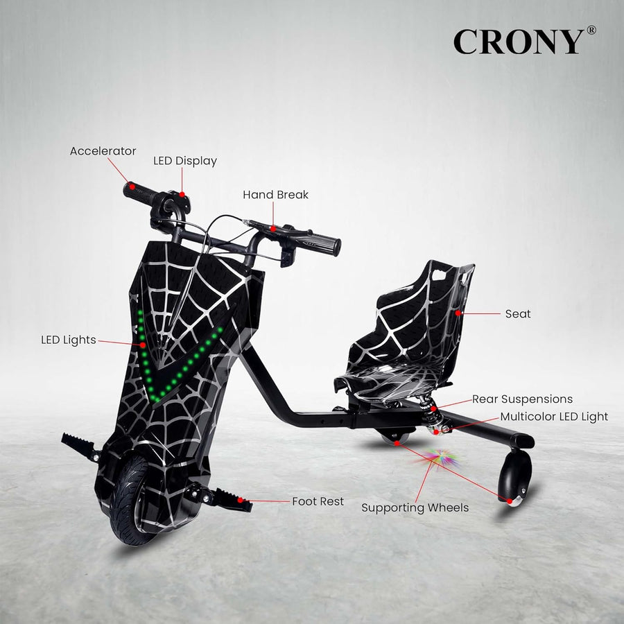 Crony V Type Drift Scooter 36V Black JL009/JL008 — image 7
