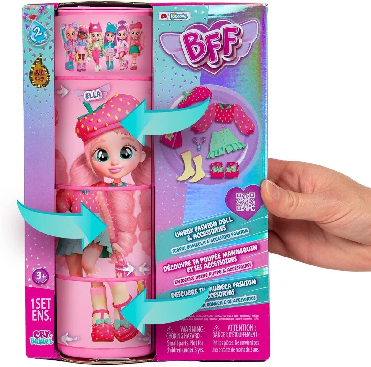 Cry Babies Bff Fashion Doll 8inch - Ella 908352 - Colorland Toys