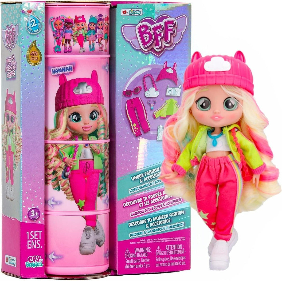 Cry Babies Bff Fashion Doll 8inch - Hanna 908406 | Colorland Toys
