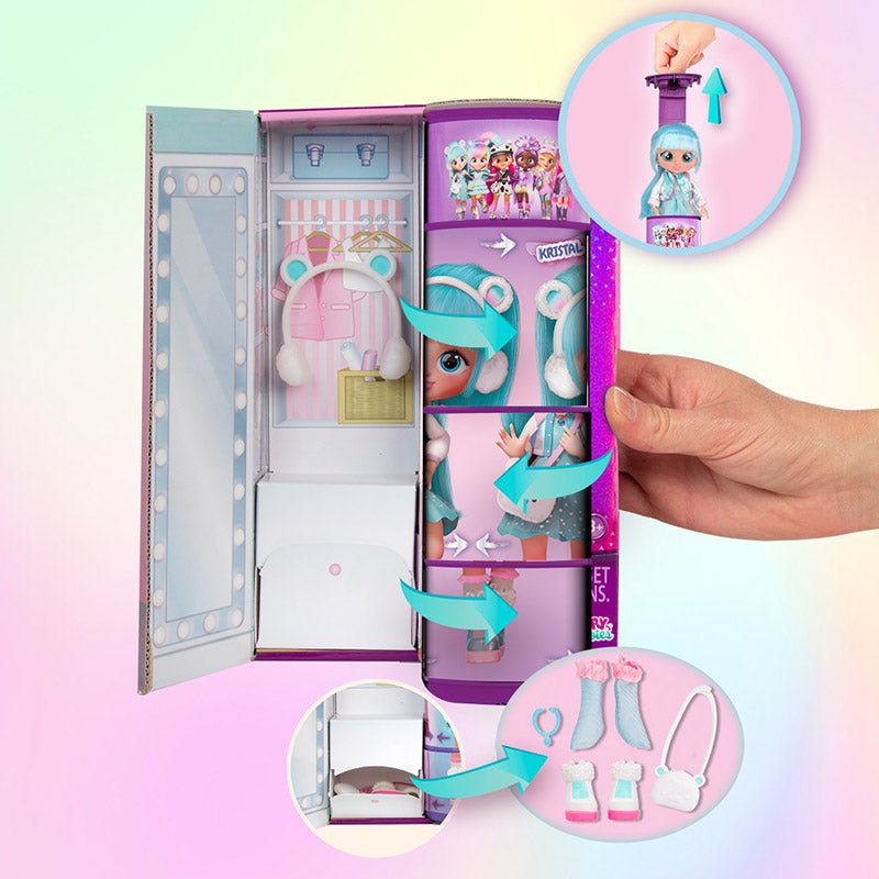Cry Babies Bff Fashion Doll 8inch - Kristal 904323 - Colorland Toys