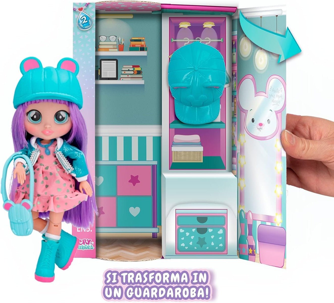 Cry Babies Bff Fashion Doll 8inch - Lala 908369 - Colorland Toys