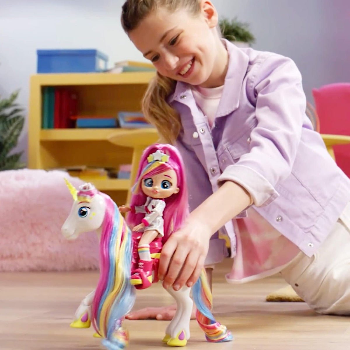 Cry Babies Bff Fashion Doll Dreamy & Ream the Unicorn 87798 - Colorland Toys