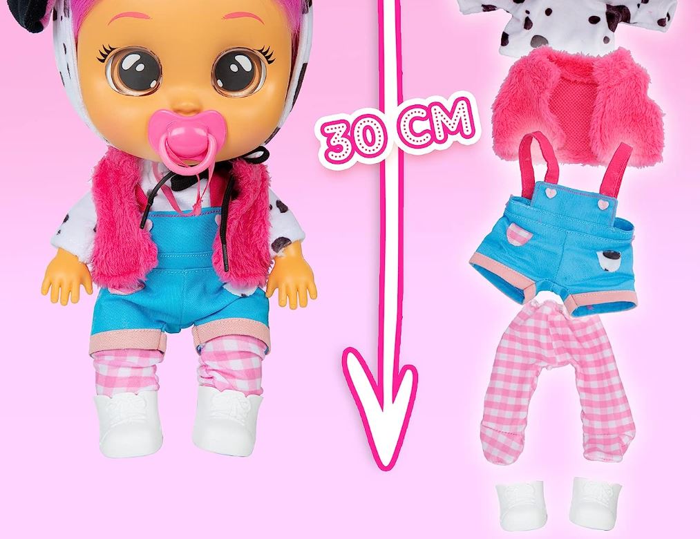 Cry Babies Dress Dotty 12inch - Colorland Toys