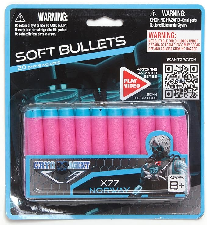Cryo Agent Soft Darts 20pcs 76462 - Colorland Toys