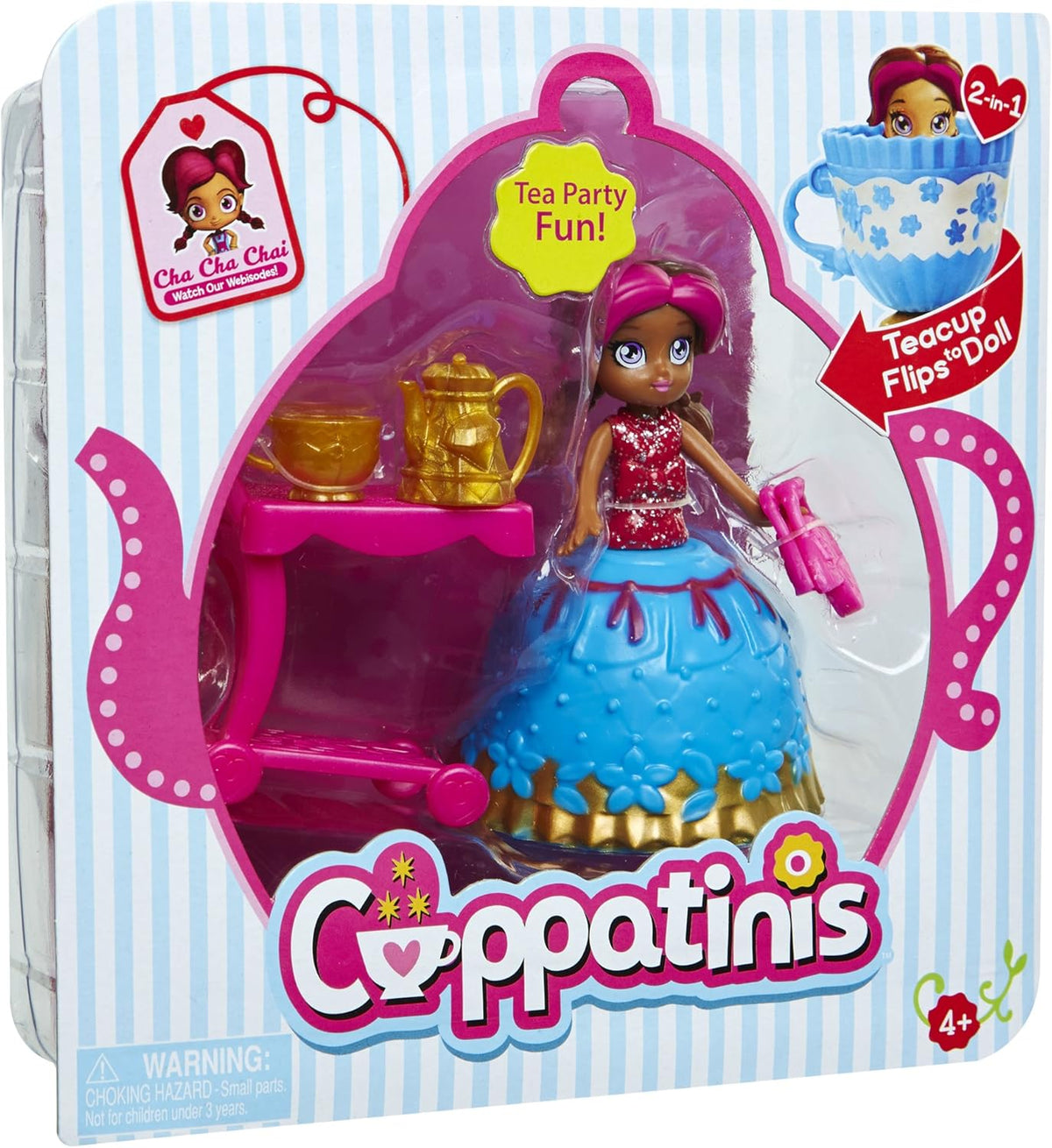 Cuppatinis Doll Cha Cha Chai Teacup Transforms Cute 38771 — image 1
