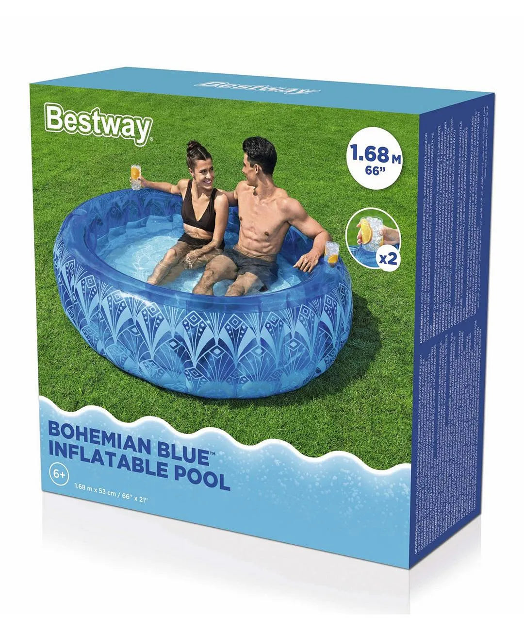 Bestway® Bohemian Blue Inflatable Pool 54479 - Colorland Toys