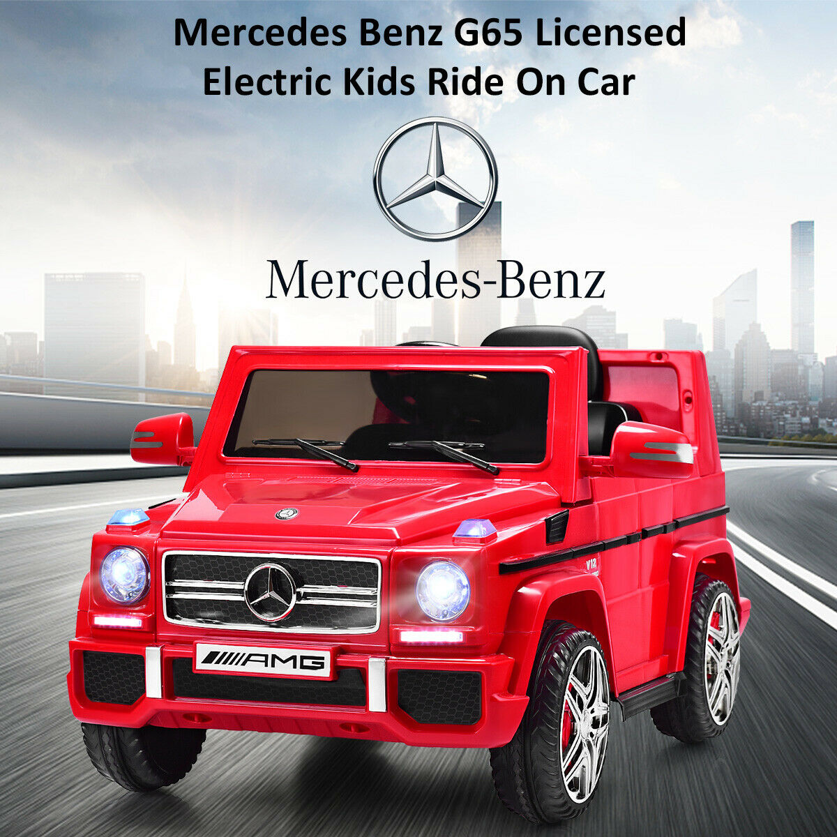 Licensed Mercedes Benz Kids Ride on Powered Car with Remote Controller - Colorland Toys