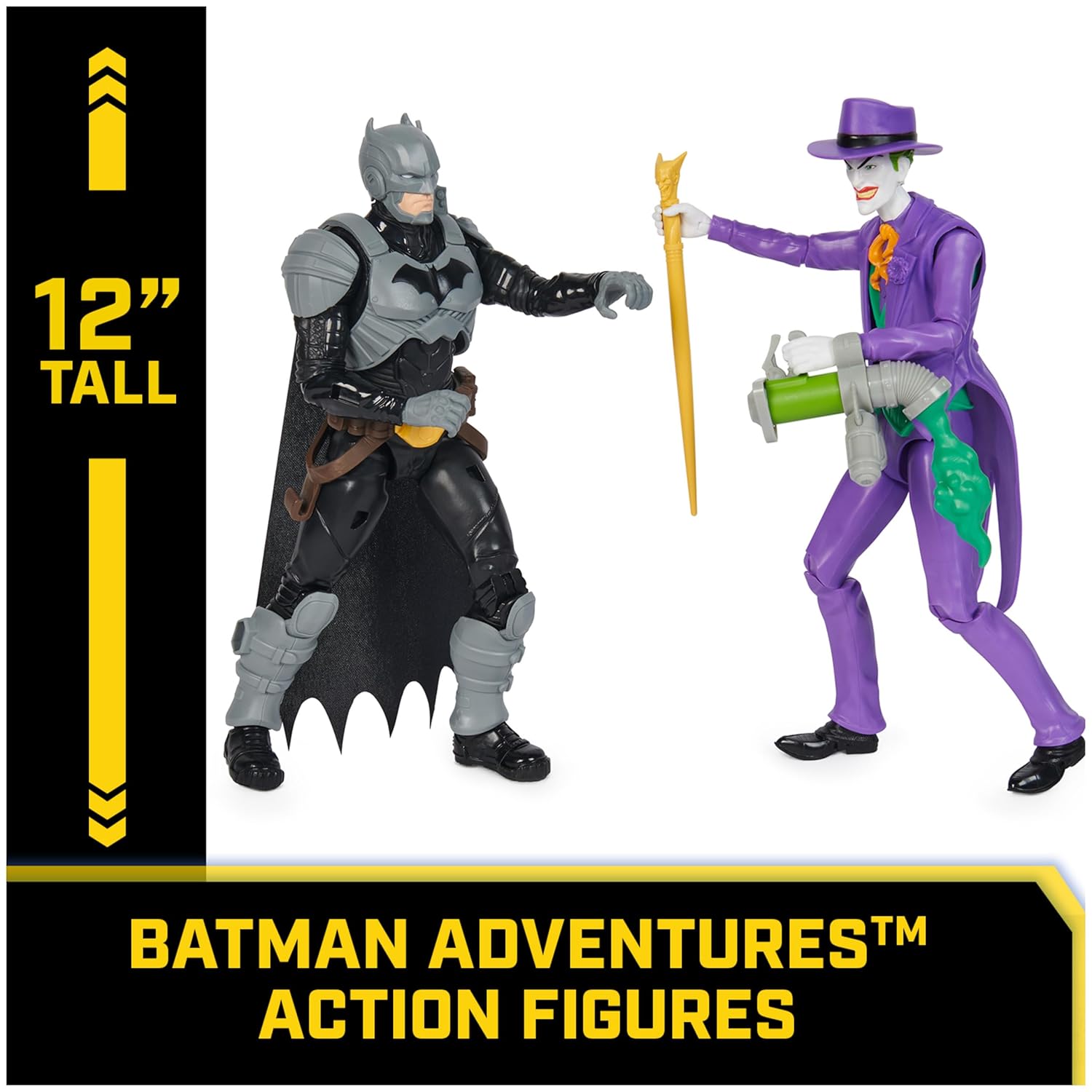 DC Batman Adventures — Batman vs The Joker 2-Figure Set with 12 Armour Accessories - Colorland Toys
