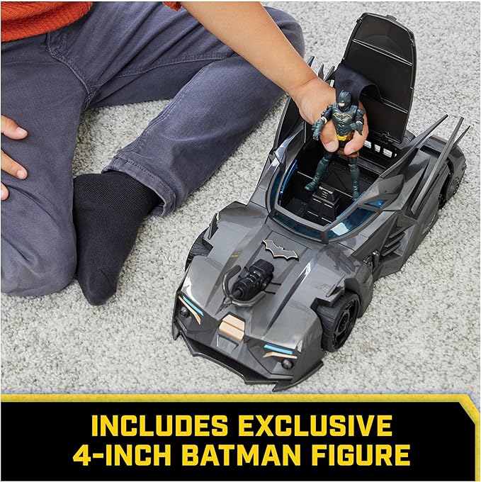 DC Batman Crusader Batmobile With Figure 4 - Inch 6067473 - Colorland Toys