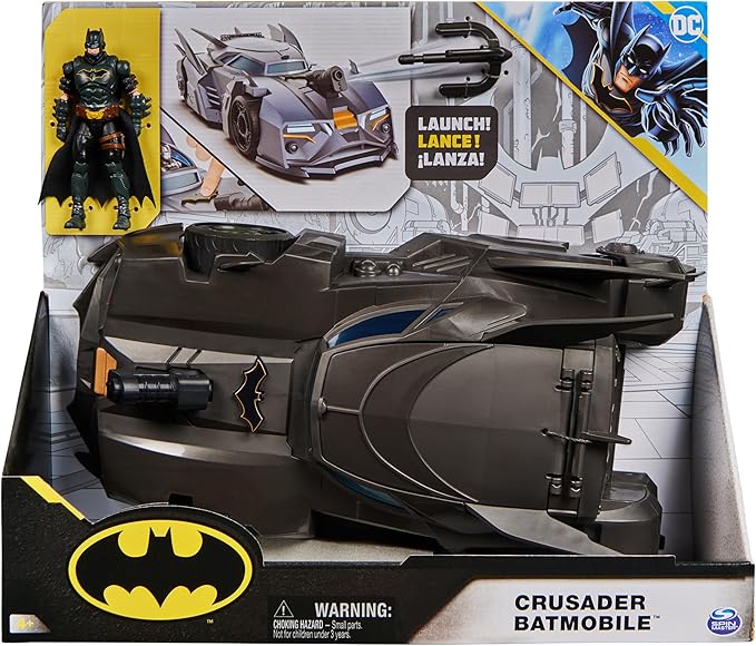 DC Batman Crusader Batmobile With Figure 4 - Inch 6067473 - Colorland Toys