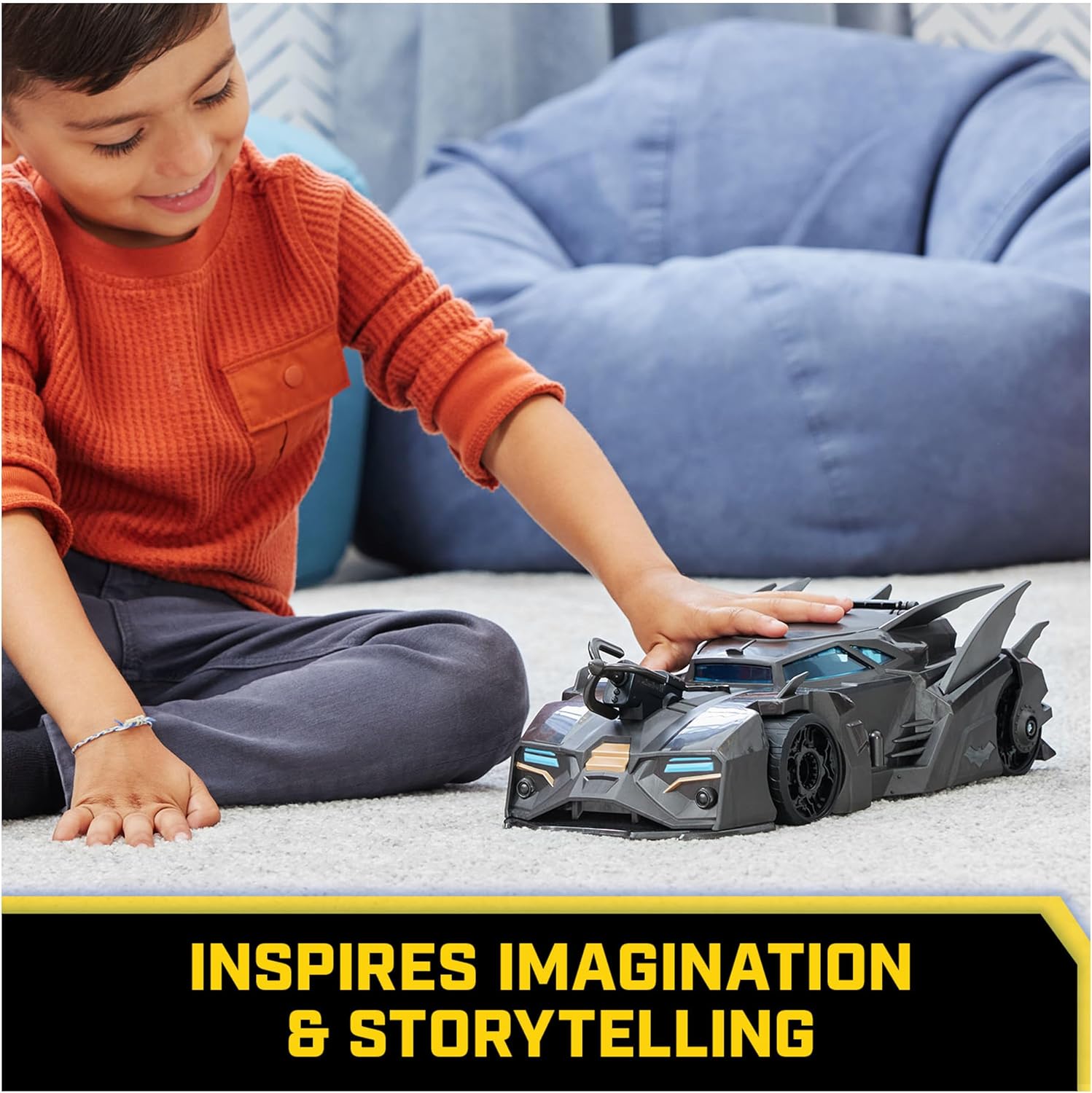 DC Batman Crusader Batmobile With Figure 4 - Inch 6067473 - Colorland Toys