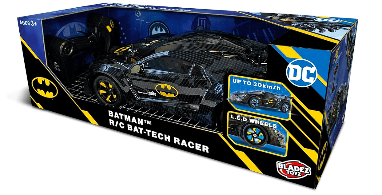 DC Batman Vehicle Bat Tech 1:10 Scale RC Car BTDC RC4 - Colorland Toys