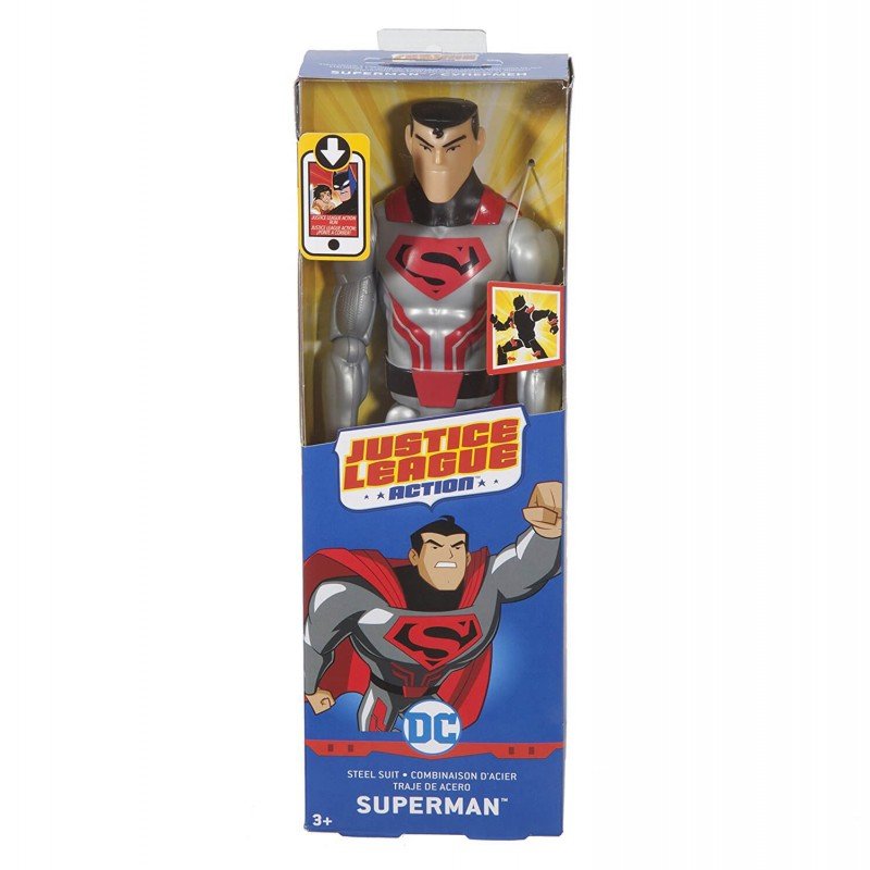 مجسم شخصية سوبرمان ستيل سوت من مجموعة Justice League من دي سي كوميكس FBR02 — image 3