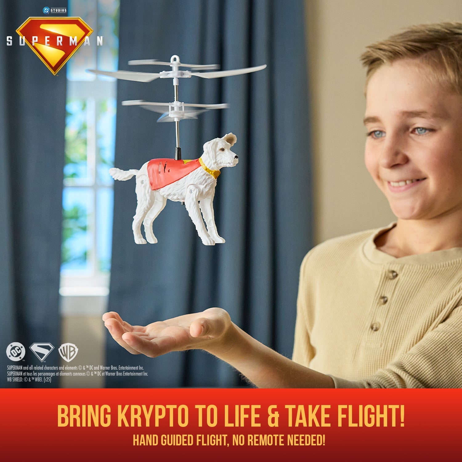 DC Comics Superman Movie Handheld Flying Krypto 6073191 - Colorland Toys