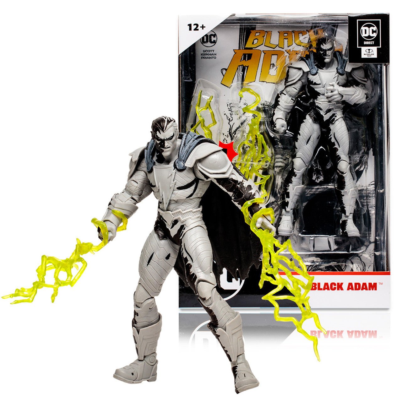 DC Direct Gold Label with Comic - Black Adam Line Art Variant 7in TMP - 15894 - Colorland Toys