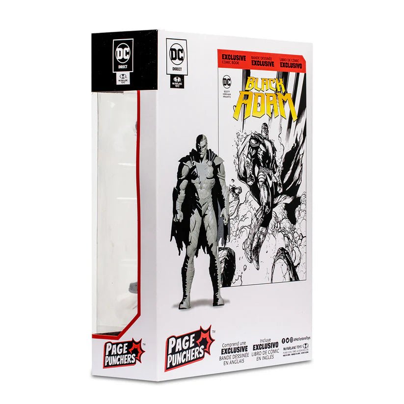 DC Direct Gold Label with Comic - Black Adam Line Art Variant 7in TMP - 15894 - Colorland Toys