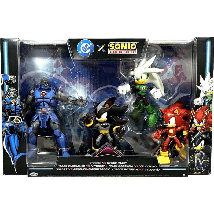 DC x Sonic 5" Figure Multipack – Power vs Speed 4 - Pack (42909) - Colorland Toys